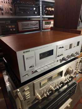 Yamaha TC-1000 Tapedeck Bolide Japan 1977 silber/ Holzgehäuse